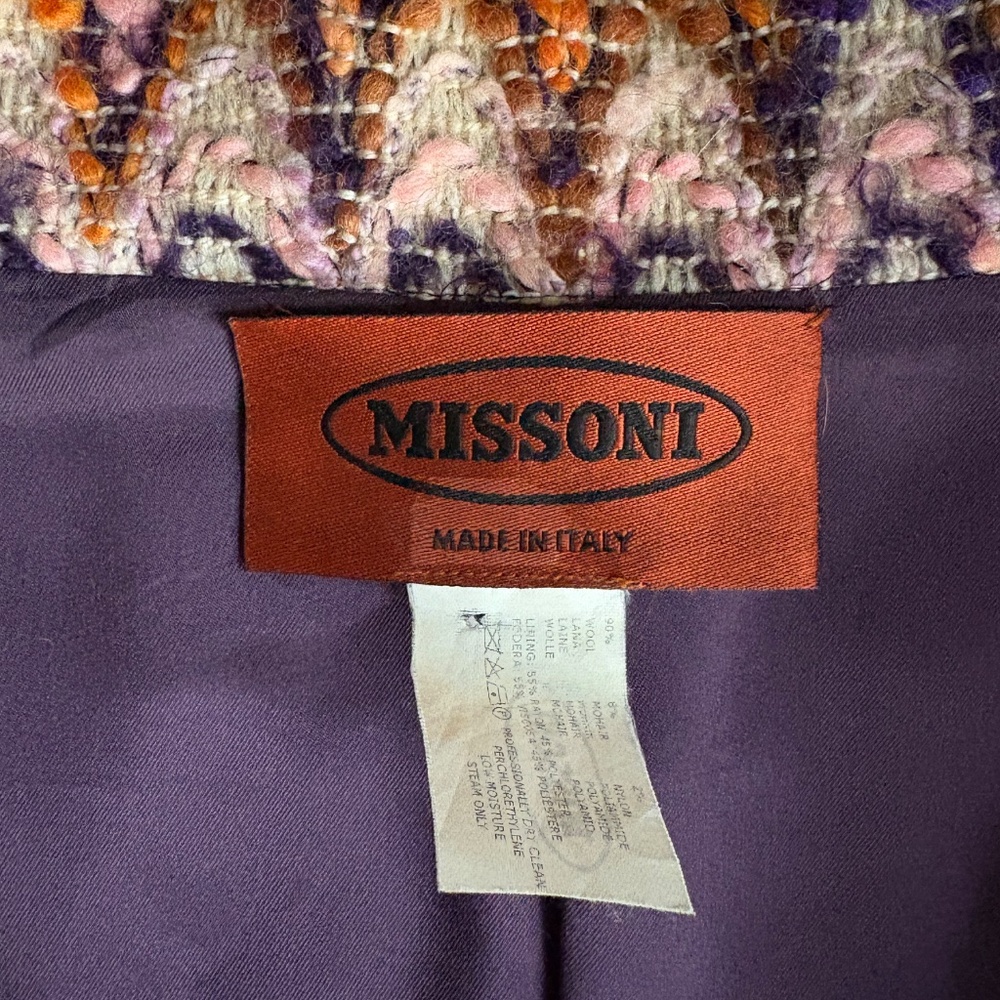 Vintage Missoni Multicolor Knit Jacket - Picture 3 of 5